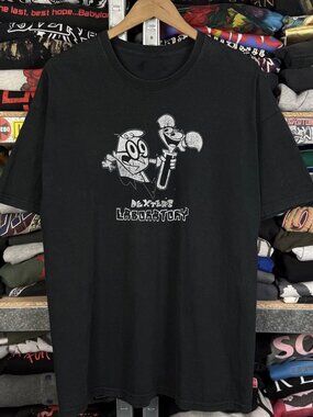 90s Dexters Laboratory Washed Black Tee